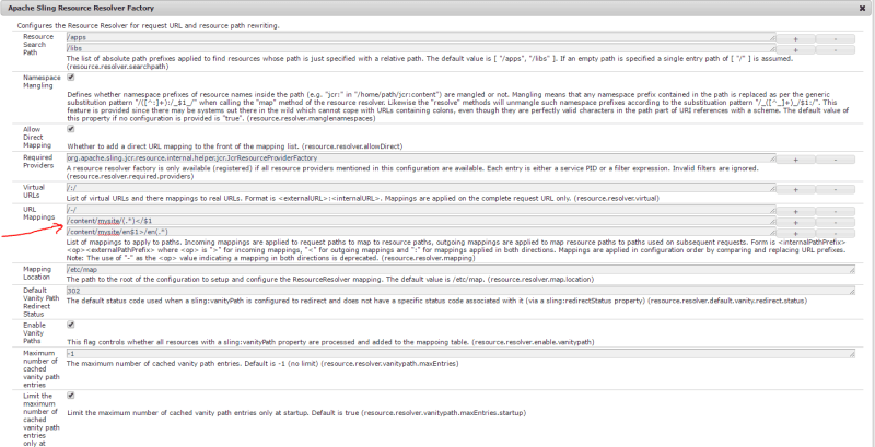 Apache sling resource resolver factory